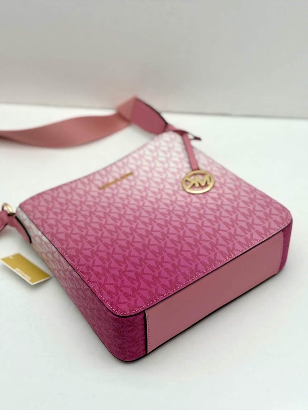 MICHAEL KORS Pink Signature Ombre Crossbody Bag - Picture 5 of 12